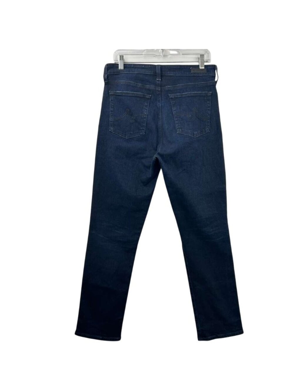 AG Adriano Goldschmied Mari High Rise Slim Straight Jeans Sz 31 Dark Wash Indigo - Picture 12 of 16